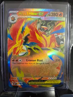 Pokemon Ascended Heros Mega Emboar ex Black Star Promo - Image 1