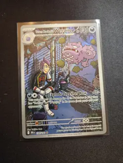 Team Rocket's Weezing 199/182 Illustration Rare Holo Destined Rivals Pokemon NM - Image 1