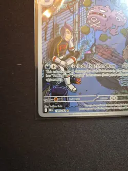 Team Rocket's Weezing 199/182 Illustration Rare Holo Destined Rivals Pokemon NM - Image 5