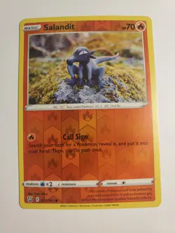 SALANDIT 027/163 Battle Styles Pokemon 2021 Reverse Holo - NMT - Free S/H in US - Image 1