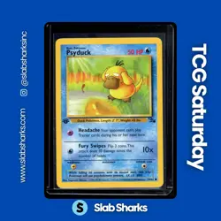1999 POKEMON FOSSIL 1ST EDITION #53/62 PSYDUCK - Image 1