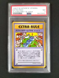 Japanese Vending Extra Rule 3V3 Dugtrio Battle Series 3 Pokemon Card PSA7 - Image 1