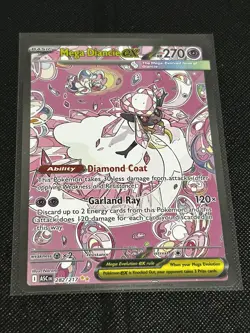 Pokemon Ascended Hero’s Mega Diancie EX Special Illustration Rare 282/217 NM - Image 2