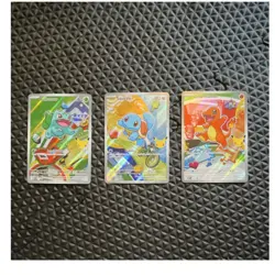 Pokemon TCG Bulbasaur Squirtle Charmander Holo 001/025 007/025 004/025 2021 - Image 1