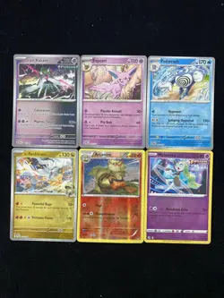2025 Pokemon TCG S-ENG Espeon Poilwrath PRE en 033/131 Full Art Holo Lot*6 RB60 - Image 1