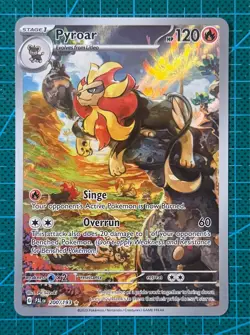Pokemon TCG Pyroar 200/193 Illustration Rare Scarlet & Violet Paldea Evolved - Image 1