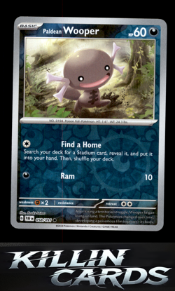 Reverse Holofoil Paldean Wooper - 058/091 058/091 Pokemon Common SV: Paldean Fat - Image 1