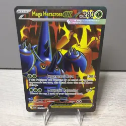 Pokemon Mega Heracross ex Full Art Ultra Rare 108/094 - Phantasmal Flames - NM - Image 1