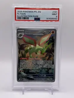 2025 Pokemon Phantasmal Flames Flygon Illustration Rare #101/094 PSA 9 - Image 1