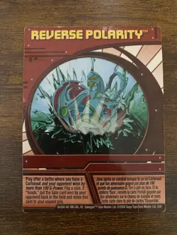 Bakugan New Vestroia Reverse Polarity Red Ability Card | 3/8f Spin Master - Image 1