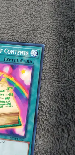 YuGiOh Toon Table of Contents SS04-ENB20 | 1st Edition | Common Spell - Image 2