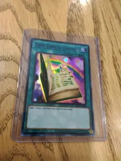 Yu-Gi-Oh! - Toon Table Of Contents - Rare - FREE SHIPPING - Image 1