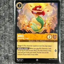 Disney Lorcana The First Chapter Ariel Spectacular Singer 2/204 Super Rare - Image 1