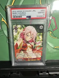 2012 WEISS SCHWARZ JAPANESE #057 INORI YUZURIHA GUILTY CROWN RARE PSA 10 - Image 1