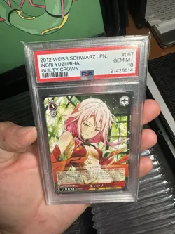2012 WEISS SCHWARZ JAPANESE #057 INORI YUZURIHA GUILTY CROWN RARE PSA 10 - Image 2