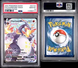 Pokemon 2021 Charizard VMAX SV107 Shiny Vault Shining Fates GEM MINT PSA 10 - Image 3