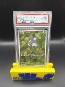 2025 POKEMON PFL EN-PHANTASMAL FLAMES ILLUSTRATION RARE #096 NYMBLE PSA 10 - Image 1