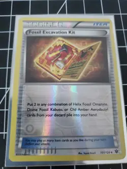 Pokemon TCG Fossil Excavation Kit Fates Collide 101/124 Reverse Holo LP/NM - Image 1