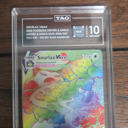 Snorlax VMAX Pokemon TCG Swsh01 Sword & Shield 206/202 Secret Rare Holo TAG 10 - Image 1