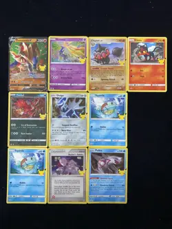 2021 Pokemon TCG English 018/025 012/025 Zamazenta V Xerneas Holo Lot*10 RB60 - Image 1