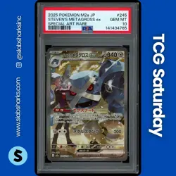 2025 POKEMON JP MEGA DREAM #245/193 STEVENS METAGROSS EX SPECIAL ART RARE PSA 10 - Image 1