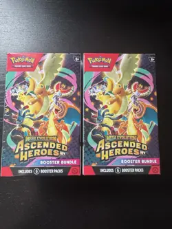 2x Ascended Heroes Booster Bundle - Pokemon - New & Sealed - Mega Evolution - Image 1