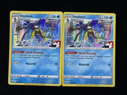 2021 Pokemon TCG English Chilling Reign 043/198 Inteleon Holo Lot*2 RB60 - Image 1