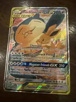 Pokemon TCG Eevee & Snorlax GX SM169 - Image 1