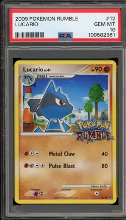 Pokemon Lucario Rumble #12 PSA 10 Gem Mint - Image 1