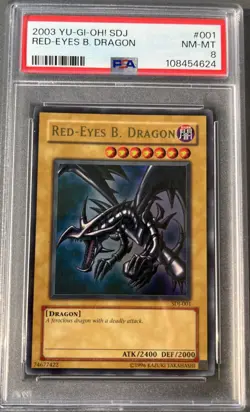 Red-Eyes B. Dragon SDJ-001 Starter Deck: Joey-Unlimited Edition PSA 8 - Image 1