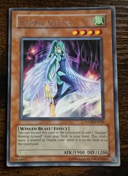 Yu-Gi-Oh! Harpie Queen LART-EN021 Ultra Rare Limited Edition 1996 [75064463] - Image 2