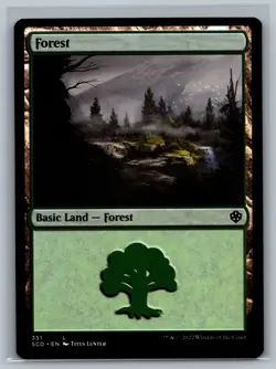 Magic MTG Starter Commander Decks 4x Forest #351 TCG CCG Playset - Image 1