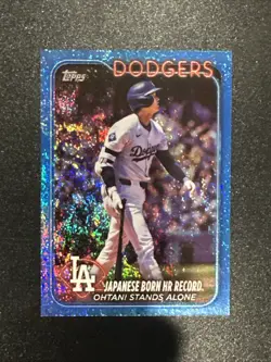 2024 Topps Update US123 Shohei Ohtani Blue Holo Foilboard /999 - Image 1