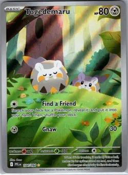 Togedemaru 104/094 ME02: Phantasmal Flames - Pokemon Card - NM - Image 1