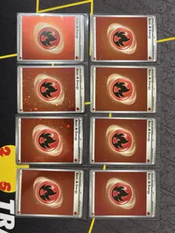 Pokemon TCG Scarlet And Violet 151 8x Fire Cosmo Holo Energy Cards - NM - Image 1