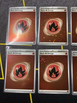 Pokemon TCG Scarlet And Violet 151 8x Fire Cosmo Holo Energy Cards - NM - Image 3