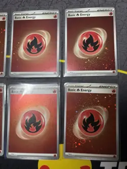 Pokemon TCG Scarlet And Violet 151 8x Fire Cosmo Holo Energy Cards - NM - Image 5