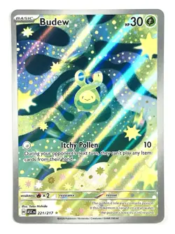 2026 Budew 221 ME: Ascended Heroes Illustration Rare IR Holo Pokemon TCG Card - Image 1