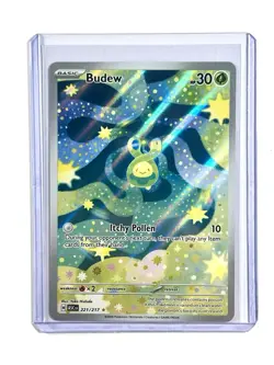 2026 Budew 221 ME: Ascended Heroes Illustration Rare IR Holo Pokemon TCG Card - Image 3