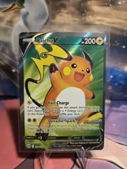 Raichu V Full Art Brilliant Stars 158/172 Trading Card NM - Image 1