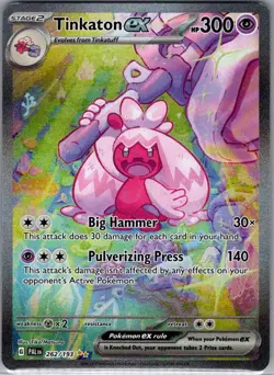 Tinkaton ex 262/193 SIR SV02: Paldea Evolved - Pokemon Card - NM - Image 1