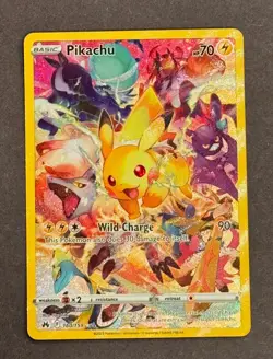 Pokemon Pikachu TCG Holo Card Secret, 160/159, Crown Zenith, Near Mint Condition - Image 1