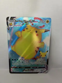 Surfing Pikachu VMAX - 009/025 - Pokemon Celebrations Sword Shield Rare Card NM - Image 1