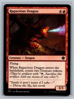 Magic MTG Starter Commander Decks Rapacious Dragon #154 TCG CCG - Image 1