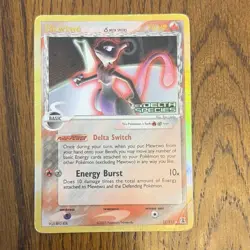 Pokemon Mewtwo ex Delta Species 12/113 Holo Rare Stamped 2005 Card - Image 1