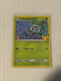 Pokemon TCG Bulbasaur Holo Card 1/25 McDonald's 25th Celebrations NM Condition - Image 2