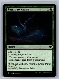 Magic MTG Starter Commander Decks Return to Nature #206 TCG CCG - Image 1