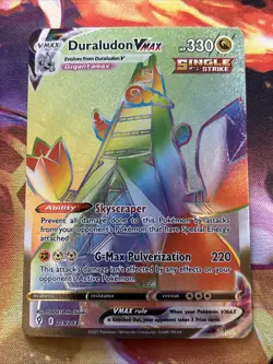 Duraludon VMAX (Secret) 219/203 SWSH07: Evolving Skies NM Pokemon Card TCG - Image 1
