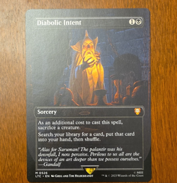 Diabolic Intent Saruman Sorcery Commander LOTR Tales Middle-Earth MTG 0526 2023 - Image 1