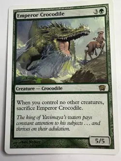 MTG Magic The Gathering Eighth 8th Edition Emperor Crocodile Rare LP - Image 1